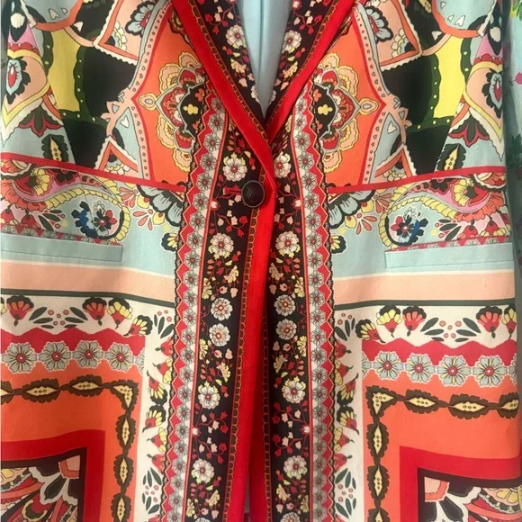 Alice & Olivia Nate Euphoria Colorful Women's Jacket/Blazer EUC size Small - Picture 3 of 6